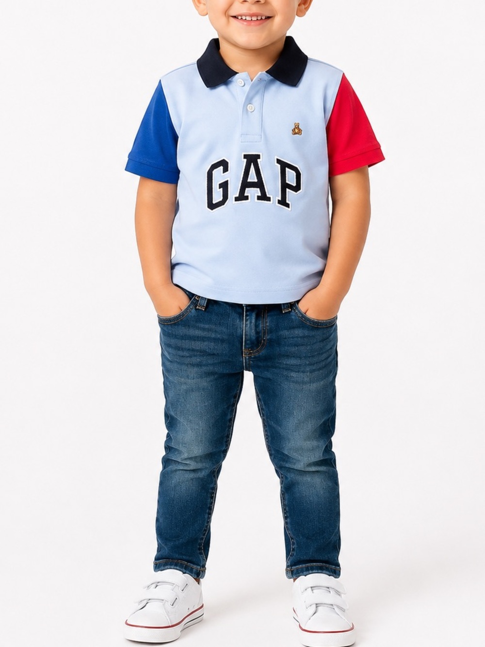GAP Boys 4T Polo Shirt & Slim Jeans 2 Piece Outfit Set